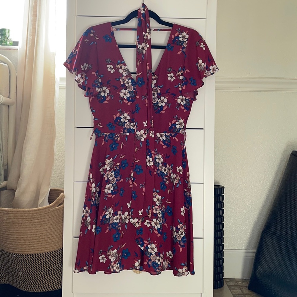 Dillards burgundy dress